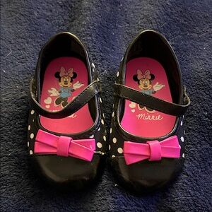Disney Minnie Mouse Baby Shoes - Black and Pink